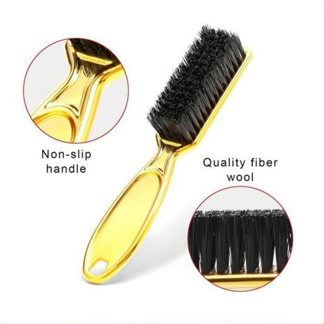 Pince À Cheveux - Brosse De Nettoyage Lame Nylon - Pour Tondeuse Et Ciseaux Coiffure - 1 Pince + 2 Brosses (1/3)