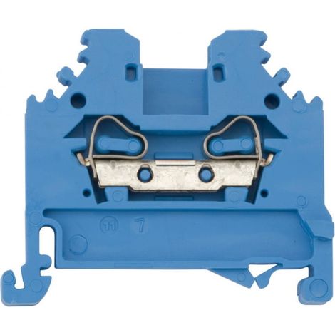 Conector de riel de 2 hilos, 2,5 mm², azul, 280-104