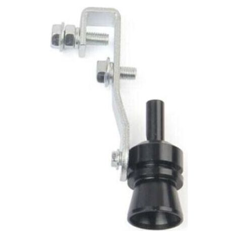 Silencieux turbo de voiture tuyau d'échappement simulateur de soupape de soufflage simulateur de sifflet noir XL (1/4)