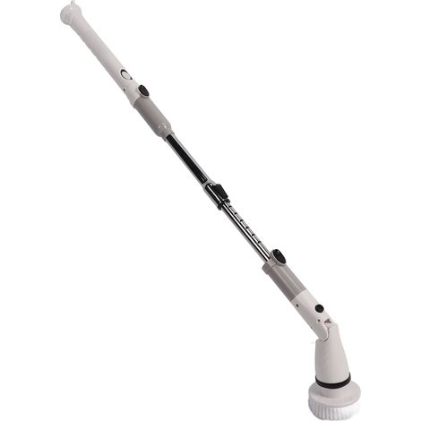 Nettoyeur rotatif électrique à manche long télescopique brosse de nettoyage sols salle de bain voiture 100-240V prise UE modèle K 129 320RPM 4000mAh IPX9 (1/5)