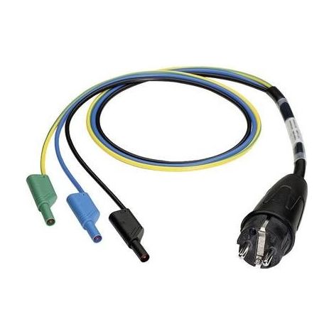 Benning 044142 Adattatore per misurazioni Spina schuko - Spina a banana 4 mm Nero, Blu, Verde, Giallo (1/2)