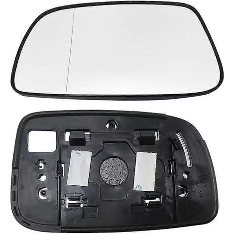 Passend für Toyota Prius (Baujahre 2003–2008): Rückspiegelgehäuse, Rückspiegelabdeckung, Reflektor, links und rechts, Schutzabdeckung – linke Linse (ohne Heizung).