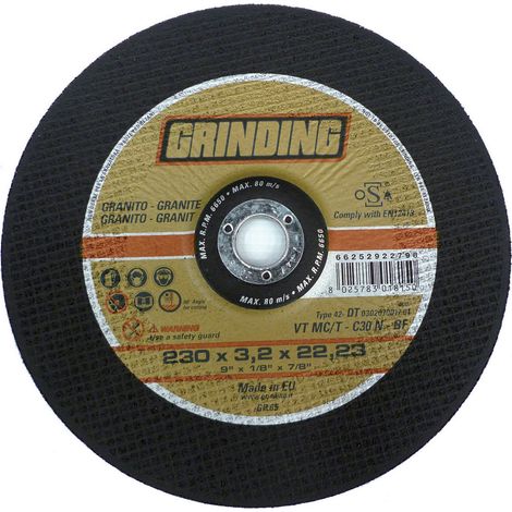 1PZ GRINDING DISCO PER GRANITO DIAMETRO 230X3,2 VTMC/T (1/2)