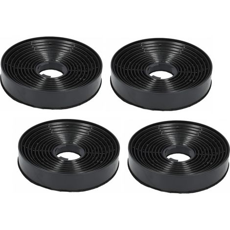 Sparset 4 Stück Aktivkohlefilter Kohlefilter für Silverline AF 90 KUL 1 Delta Kubik Gamma Esty