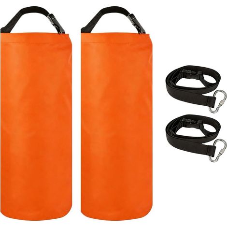 Sacs de lestage pour auvent - Lot de 2 poids d'ancrage de 11,3 kg (25 lb) en tissu Oxford pour une stabilité extérieure optimale et une protection contre le vent. Système de sangles renforcées. Convie (1/5)