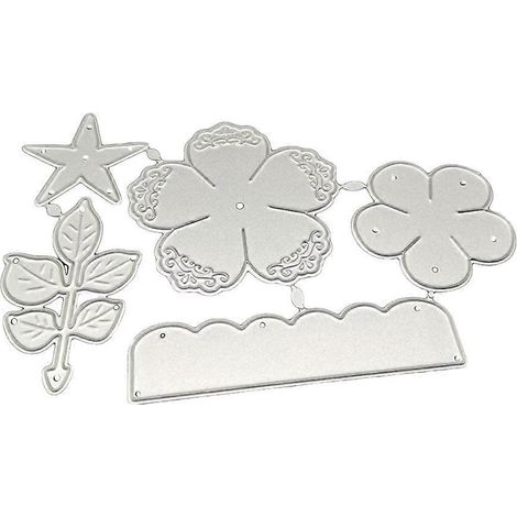 Stanzschablone für Spitzenblumen aus Metall, DIY-Scrapbooking-Album, Papierkarten-Vorlage, Prägeform, Dekoration