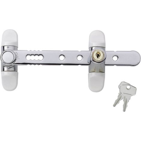 Entrebaîlleur à clé AIRLOCK pour fenêtre couleur chromé - SOCONA - L1C