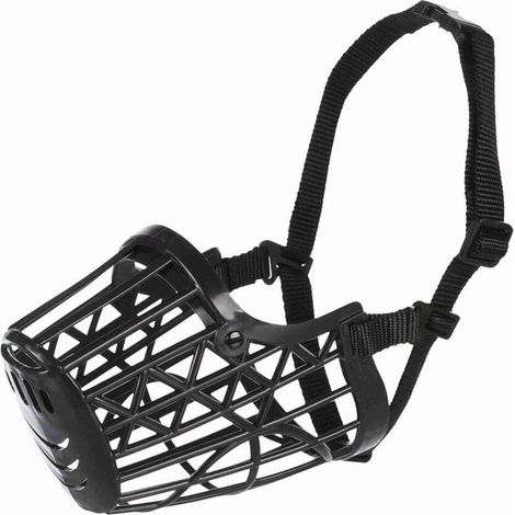 Muselière en plastique pour chien Trixie M-L 26 cm Noir