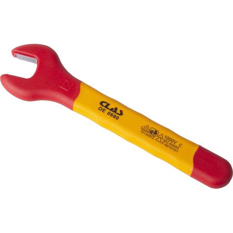Clé plate isolée 12mm - OE 0690 - CLAS Equipements