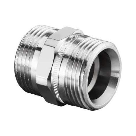 OV Doppelnippel MS vernickelt, G 3/4Z AGxG 3/4Z AG (1/5)