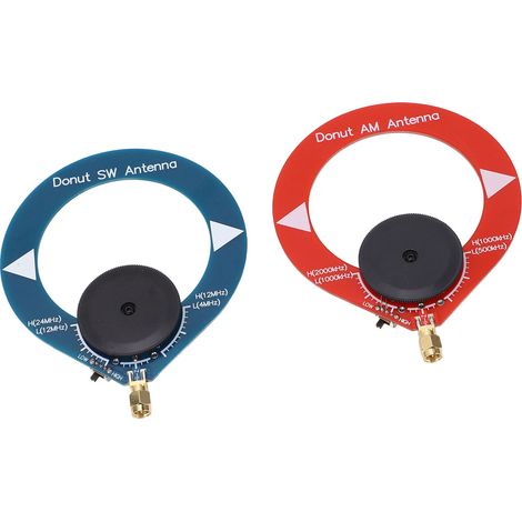 Antenna anti-interferenza a ciambella AM MW SW, mini loop portatile per radio a onde corte, 2 pezzi. (1/5)