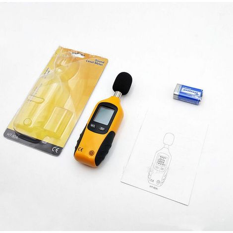 Sound level meter 30–130 dBA, professional decibel meter with backlit display (1/5)
