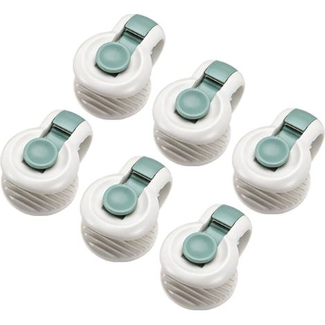 Set mit 6 Bettbezugclips für Bettlaken, ohne Nadeln, mit Anti-Verrutsch-Befestigung (1/3)