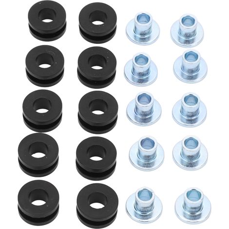 10 jeux de vis pour moto, kit de boulons à cache en caoutchouc et en métal, accessoires pour Suzuki (1/5)