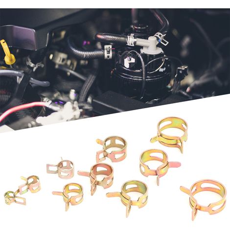 Kit de 100 colliers de serrage galvanisés pour tuyaux d'arrosage, tailles 6/8/10/12/14/15/16/18/20/22 mm (1/5)