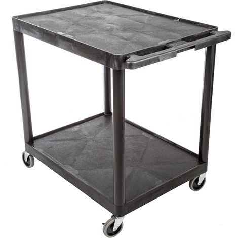 Chariot RS PRO 2 plateaux en PE, 810 x 610mm, Capacité de charge 180kg ( Prix pour 1 ) (1/4)