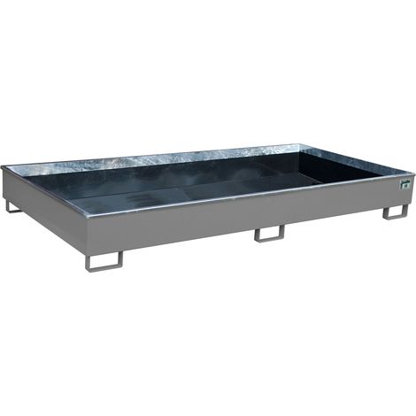 Bauer Regalwanne mit PE-Einsatz RW 2700-2 PE, lackiert, Mausgrau