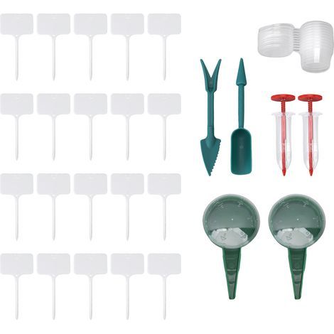 Rosvola Distributeur de semis portatif en plastique, semeur manuel Portable à 5 fichiers, convivial pour la culture de légumes et de fleurs (1/5)