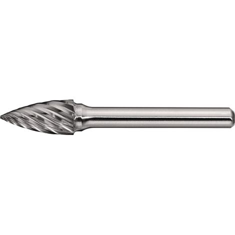 TECWERK Frässtift SPG INOX Ø 6 mm Kopflänge 16 mm Schaft-Ø 6 mmHartmetall Verzahnung Normal, fein