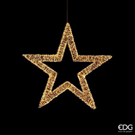 EDG Decorazione Stella di Natale Grande MicroLed 4.800 D 70 Cm Cavo 4 Mt Ivory (1/5)