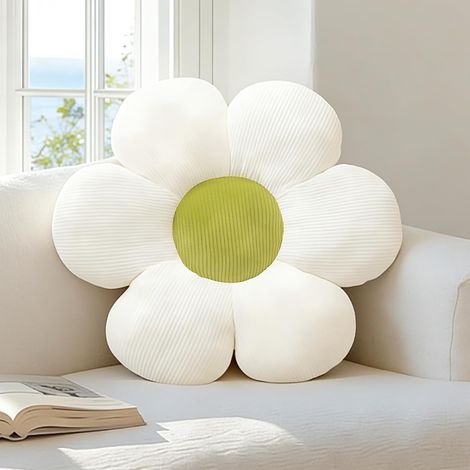 1 Coussin Décoratif, Forme Fleur, Tissu Doux, 50x50cm, Pour Salon, Chambre, Bureau (1/5)