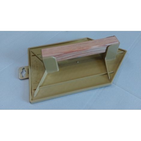 ABS-Glättekelle gelb 1. Wahl Holzstiel spitz 27x18 VINMER - 051311