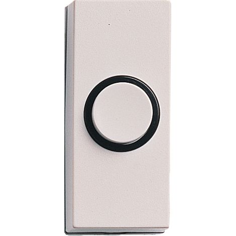 Bouton de sonnette filaire Honeywell SESAME D814 Blanc 55x24x18 mm