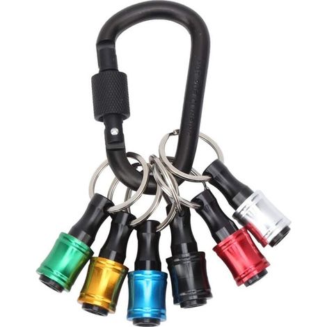 Manuales de llaves Allen, adaptador de destornillador de 1/4" para brocas (con mango para llave Allen), varilla de extensión portátil con llavero (1/5)