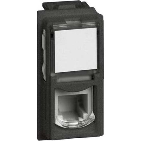 Prise de téléphone Bticino Living Now RJ11 4/6 K10 - noir KG4258RJ11