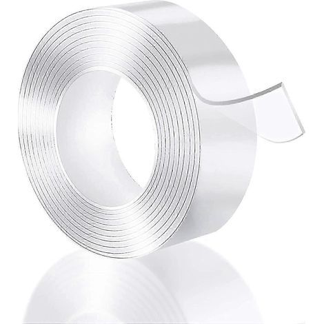 Double-sided Adhesive Tape Extra Strong, 10m Nano Tape Trless Washable Adhesive Tape, Reusable Adhesive Tapes, Transparent Adhesive Tape Waterproof (1/5)