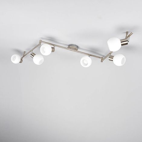 [GEBRAUCHT] B-Ware Lindby LED-Deckenlampe Elaina Deckenlampe Lampe Leuchte 6-flg. E14 nickel matt (1/2)