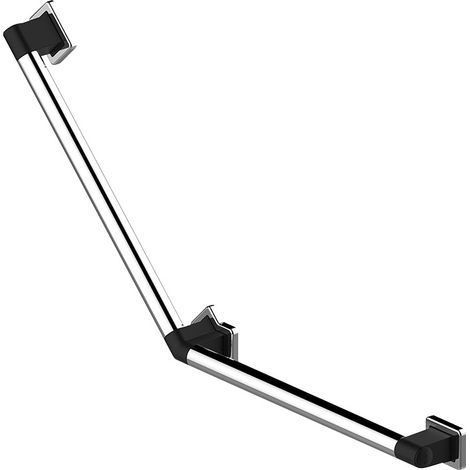 Barre coudée RUGAO 135° L 400mm noir - AKW - 12013GR-LS