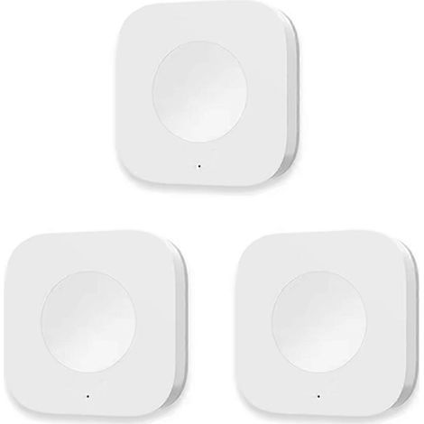 Interrupteur sans fil intelligent avec capteur, mini-clé, connexion Zigbee, télécommande, bouton de contrôle unique, sécurité domestique, lot de 3 (1/5)