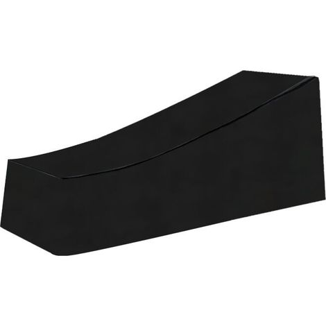 Copertura per lettino prendisole da esterno, impermeabile, antivento, anti-UV, copertura protettiva in tessuto per lettino prendisole, lettino prendisole (210754080cm) - Nero