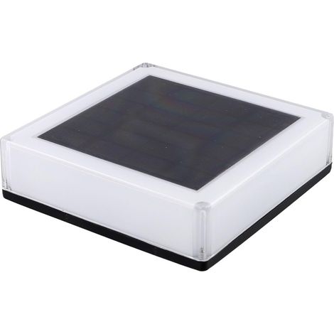 Lampe solaire étanche IP68 pour terrasse et terrasse - 3 températures de couleur - Pour jardin, clôture, patio et terrasse