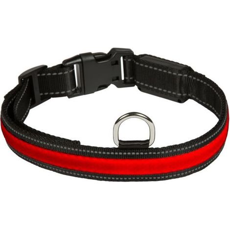 Collier lumineux RGB Light - Eyenimal - 3 couleurs (rouge / vert / bleu) Désignation : Collier taille M Eyenimal 100-478 (1/3)