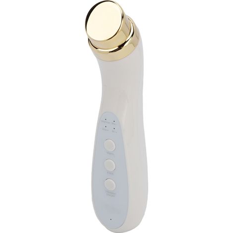 Appareil de massage facial à compresse chaude, vibrations, microcourant EMS, raffermissement et lifting de la peau, blanc (1/5)