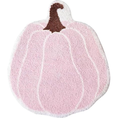 CCYKXAPumpkin-shaped Halloween bath mat, pumpkin-shaped Halloween rug, cute soft plush autumn bathroom decoration (1/5)