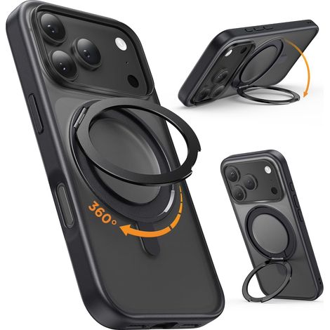 Coque pour iPhone 18 Pro Max 6.9" avec Support Rotation à 360° (1/5)