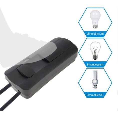 Deux variateurs à pédale 220 V, variateurs LED à commande au pied, interrupteurs à glissière à plage complète, adaptés aux lampadaires. (1/5)