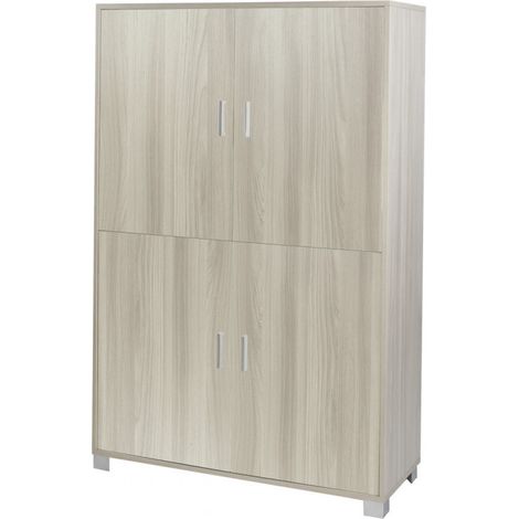 Aparador 4 puertas moderno mueble de almacenaje para salón Maray - Olmo