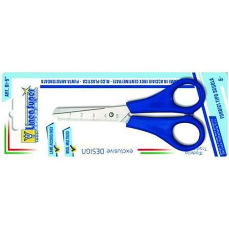 FORBICE SCUOLA LINEA SUPER  - in acciaio -- - cm.13  --  PZ 6 (1/2)