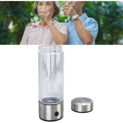 Hidrógeno puro – Botella YKS B5 SPE – Vidrio de borosilicato de 420 ml – 1100–1680 ppb para viajes, oficina y hogar. (1/5)