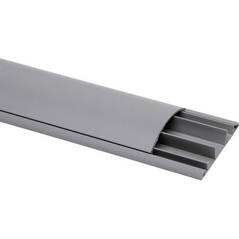 Kopp Bodenkanal 2 m, 60 x 15 mm grau Leiste Kabelkanal Kabelleiste Kabelbrücke