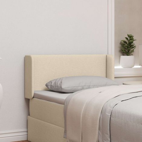 Kopfteil Ohr Creme 40,5 x 40,5 x 4 cm Stoff