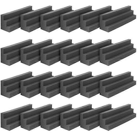 24 panneaux de mousse acoustique pour pièges à basses, insonorisation, studio (1/5)