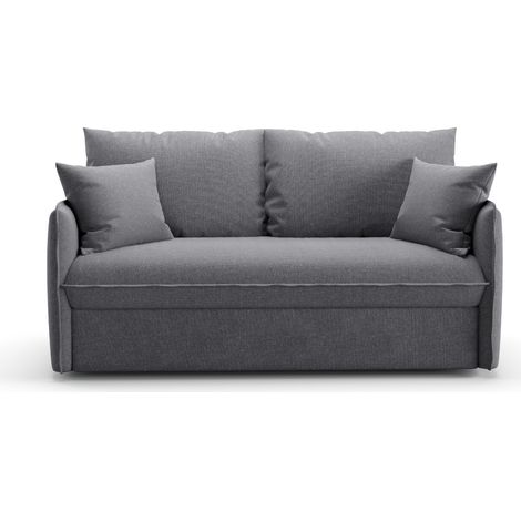 Divano letto 3 posti con apertura express in tessuto L185 cm - MIKA