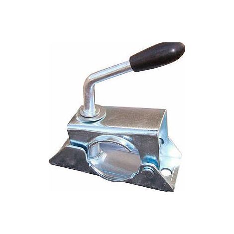 Maxter – Collier à boulonner 48 mm – Fixation sécurisée pour roue jockey remorque – Perçage 105 mm en acier robuste