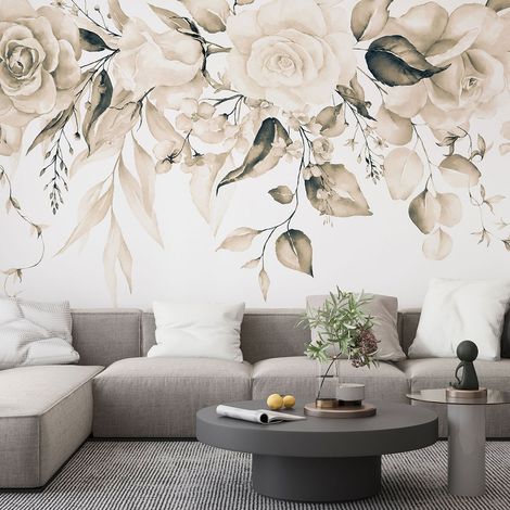 Papier peint panoramique - Fleurs - 130 cm x 65 cm (1/4)