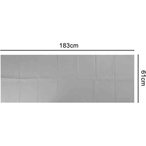 Tapis de yoga pliable - - Gris - Élastomères thermoplastiques - Antidérapant - 4 mm d'épaisseur (1/5)